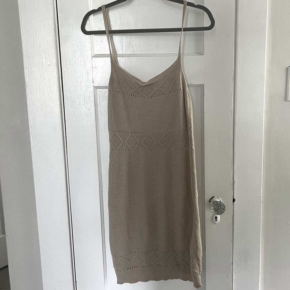 Pink Lily Brown Sweater Dress